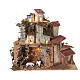 360-degree landscape with lights, 20x20x15 cm, for 6 cm Nativity Scenes s1
