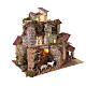 Paesaggio 360 con luci 20x20x15 cm per presepe da 6 cm s3