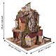Borgo presepiale 360 con luci 25x25x20 cm per presepe da 6 cm s2