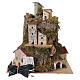 Borgo presepiale 360 con luci 25x25x20 cm per presepe da 6 cm s5