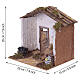 Auberge rustique en boutique 20x20x15 cm pour crèche 8 cm s2