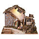 Cabaña belén con pozo y luz cálida 40x50x30 cm para figuras de 16 cm s1