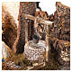 Cabaña belén con pozo y luz cálida 40x50x30 cm para figuras de 16 cm s4