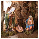 Podświetlana stajenka – rustykalne miasteczko, 45×60×35 cm, do szopeki 16 cm s2