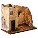 Cabaña belén iluminada con luz cálida 35x20x25 cm para figuras de 10 a 12 cm s3