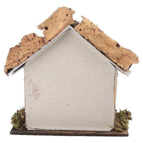 Hut with ladder, 16x15x10 cm, for 8 cm Nativity Scene 4