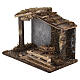 Rustykalna stajenka bożonarodzeniowa - drewno, mech i korek, 25×35×20 cm, do figurek 10–12 cm s2