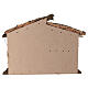 Stajenka do szopki z drewna i korka, 40x50x25 cm - do figurek 10–14 cm s6