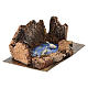 Dekoracja - staw z kaczkami i górami, 5x15x10 cm, do szopek 4-6 cm s3