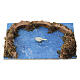 Trecho final de rio com pato para presépio 6 cm 3x15x10 cm s1