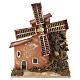 Dekoracyjny wiatrak z korka i tektury, 10x10x5 cm - do szopek 4–6 cm s1