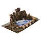Pond in cork and moss with ducks for nativity scene 4-6 cm, 10x20x10 cm s3