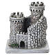 Castle with two towers in resin, 9.5x8x6.5 cm, for 4-6 cm Nativity Scenes s1