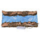 Tronçon de rivière droit avec 5 lumières à piles 22x10x2,5 cm s3