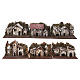 Set casas para belén rústicas madera y corcho 10x15x10 cm caja 6 pz s1