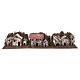 Set casas para belén rústicas madera y corcho 10x15x10 cm caja 6 pz s2