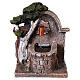 Fontaine pour crèche 8 cm en résine avec pompe fonctionnelle 10x10x15 cm s1