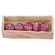 Caisse avec pizzas 7x3 cm pour crèche 8 cm s1