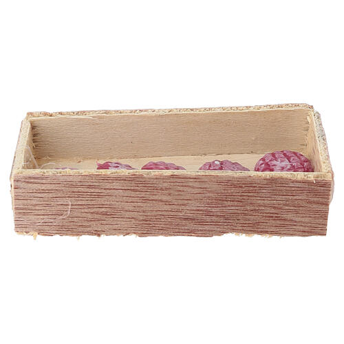Skrzynka z pizzami, 7x3 cm - do szopki 8 cm 2