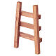 Set 3 piezas 10x6 cm escalera madera haces de paca y ramas belén 8 cm s4