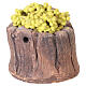 Terracotta vat with white grape bunches 5 cm for Nativity Scene with 10 cm figurines s1