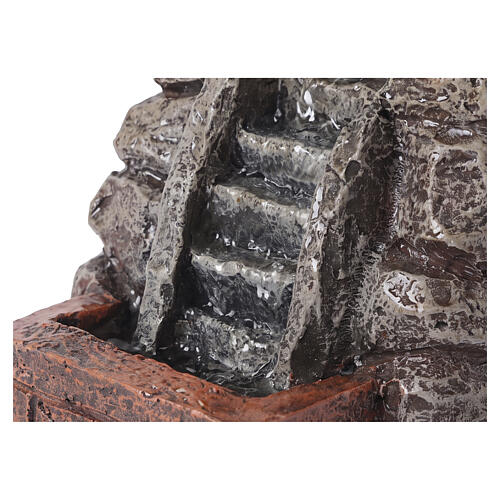 Fuente resina bomba de agua 10x10x10 cm belenes 8 cm 2