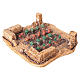 Orto con verdure in resina 5x15x15 cm presepi 6 cm s4