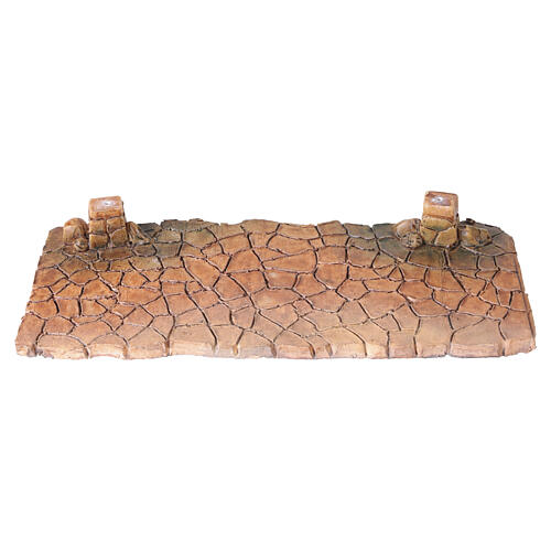 Rua pavimentada efeito pedra 5x20x10 cm para presépios de 6 cm 4
