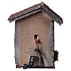 Casa resina con ingresso ad arco illuminata 15x10x5 cm presepi 6 cm s4