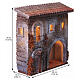 Casa resina balcone e porticato illuminata 20x20x10 cm presepi 6 cm s2
