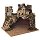 Cabaña belén con pueblo y figuras 20x25x20 cm para figuras de 6 cm s5