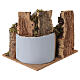 Cabaña belén con pueblo y figuras 20x25x20 cm para figuras de 6 cm s6