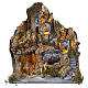 Pueblo belén iluminado con fuente en funcionamiento 50 x 45 x 35 cm para figuras de 10 cm s1