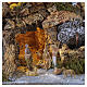 Pueblo belén iluminado con fuente en funcionamiento 50 x 45 x 35 cm para figuras de 10 cm s2