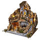 Pueblo belén iluminado con fuente en funcionamiento 50 x 45 x 35 cm para figuras de 10 cm s3