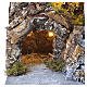 Pueblo belén molino de viento en funcionamiento 35x40x30 cm para belén 8 cm s2