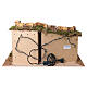 Wooden Nativity stable with LED lights for 8 cm figurines, 30x55x35 cm s6