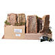 Paesaggio illuminato per presepe 8 cm con borgo e grotta 25x55x35 cm s6