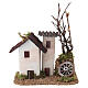 Domek wiejski z dachem z dachówek, 15×15×10 cm - do szopki 6 cm s1