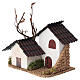 Maisonnette rustique en pierre 15x15x10 cm pour crèches avec santons de 6 cm s2