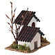 Rustykalny domek z efektem kamienia, 15×15×10 cm - do szopek 6 cm s3