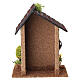 Casa rustica in pietra con porta gialla 20x15x10 cm per presepe 6 cm s4