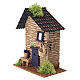 Kamienny domek z fioletowym wejściem, 20x15x10 cm - do szopki 6 cm s2
