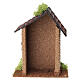 Kamienny domek z fioletowym wejściem, 20x15x10 cm - do szopki 6 cm s4