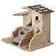 Borgo rustico con scalinata per presepe 6 cm 10x13x10 cm s2