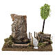 Pond with bridge and tree, 25x15x25 cm, for 6 cm Nativity Scenes s1