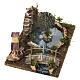 Laghetto con isolotto e ponte 10x25x20 cm per presepi da 6 cm s4