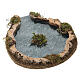 Pond with islet for 10 cm Nativity Scenes, 5x25x20 cm s3