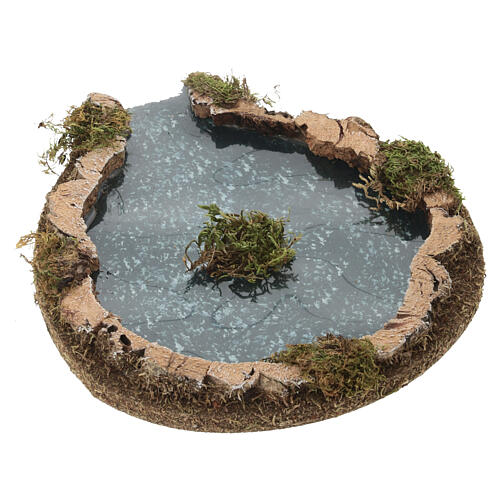 Étang avec îlot 5x25x20 cm pour crèche 10 cm 3
