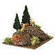 Hill with pines and deer 15x15x15 cm for 6 cm nativity sets s3
